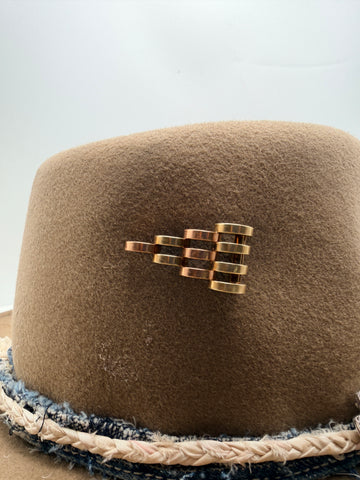Mid-Century Cartier 14k Collar Stay into hat pin