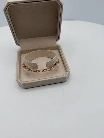 14K Chain link stacking bracelet