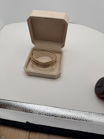 Multi-row herringbone bracelet