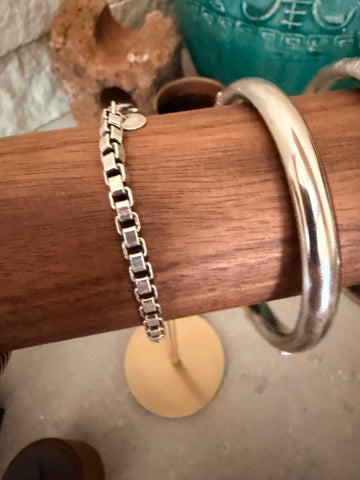 Tiffany Sterling Silver Chain Link Bracelet c. 2000