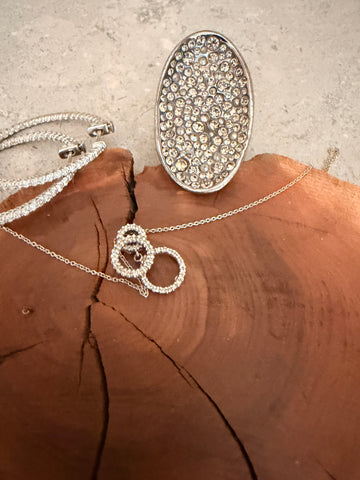 Alexis Bittar Crystal Encrusted Cocktail Ring